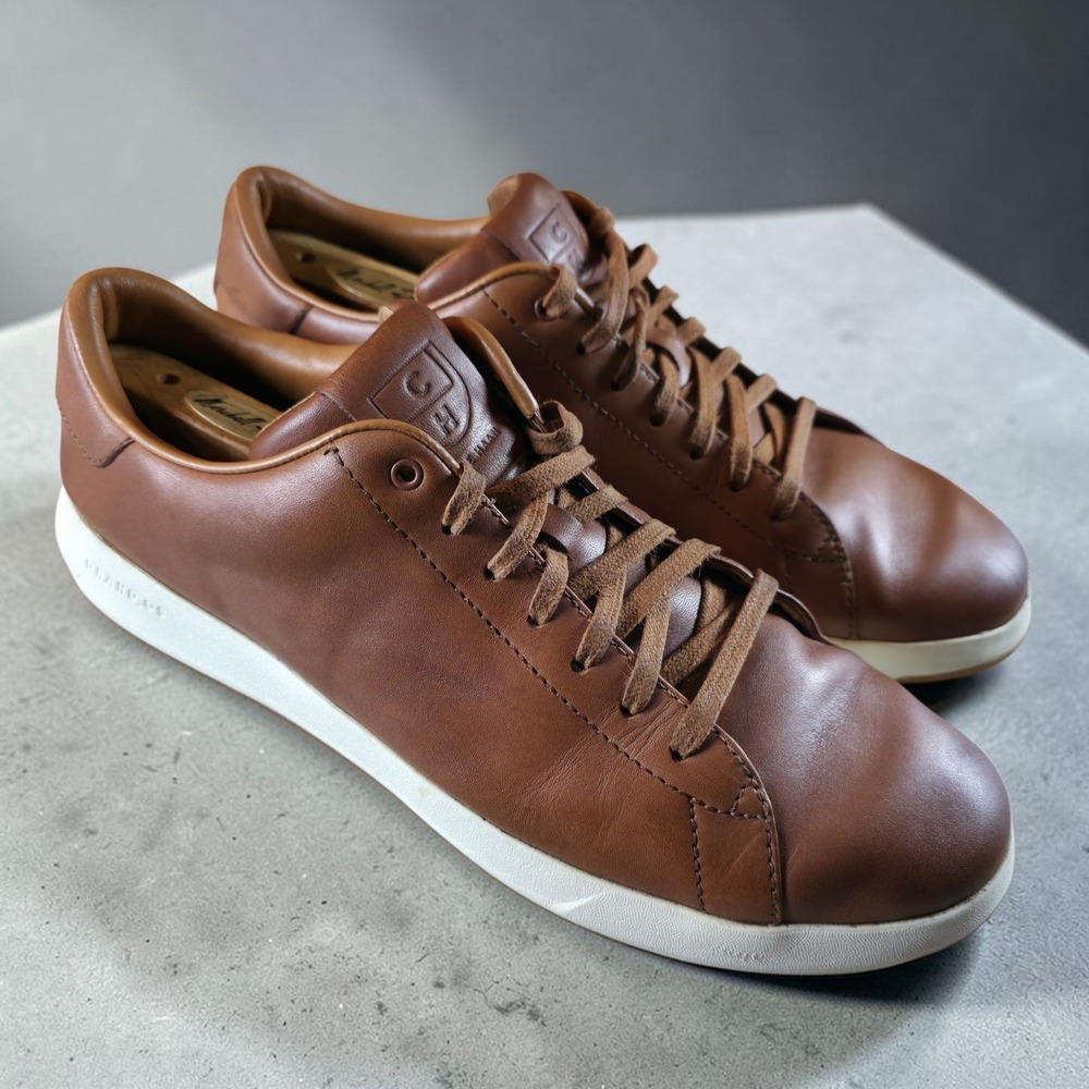 Cole Haan Men's GrandPrø Tennis Sneakers Woodbury Handstain Size 12 M